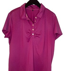 Nike Women's Fuchsia Button Down Shirt